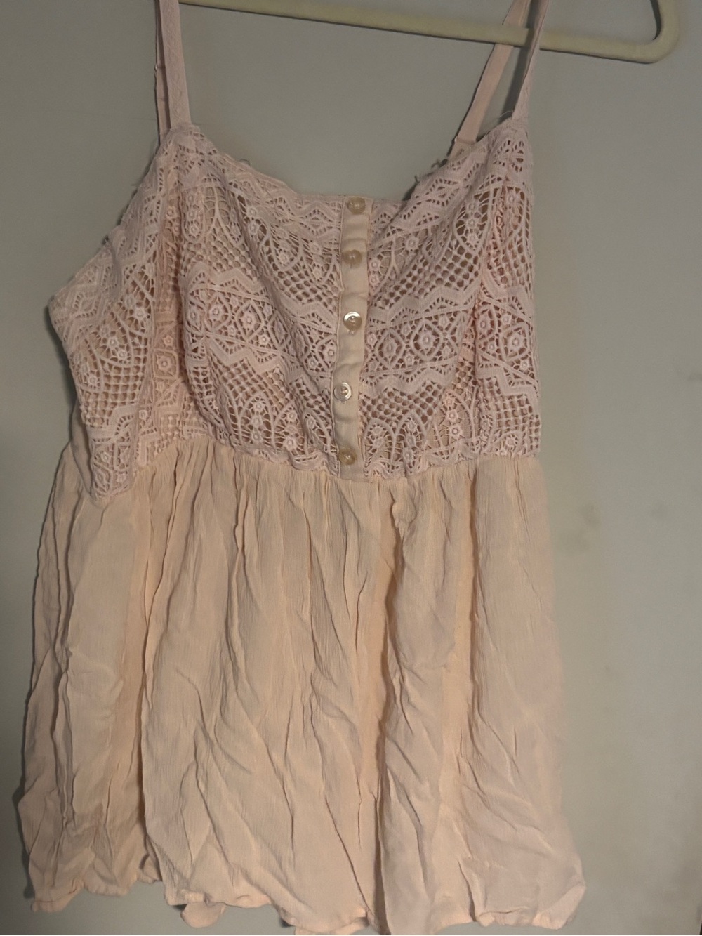torrid Lace-Front Peachy Blush Spaghetti Strap Camisole